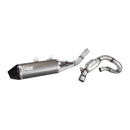 Échappement HGS Honda CRF 450 R (21-26) complet - Embout en acier CF-421-CSG