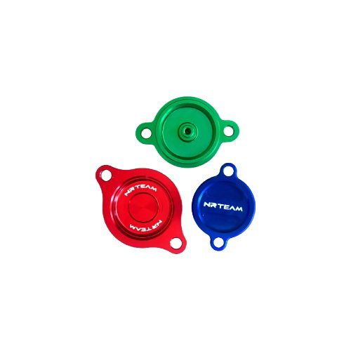 Couvercle de filtre à huile Yamaha WR 450 F (03-15) bleu - NRTeam DS94.0003B