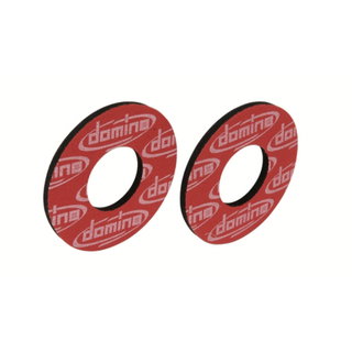Paire de donuts pour poignées Domino rouges