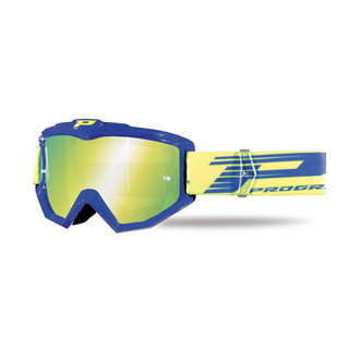Masque Pro Grip Atzaki - Bleu écran miroir jaune