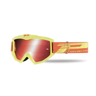 Masque Pro Grip Atzaki - Jaune écran miroir rouge