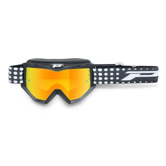 Masque Pro Grip Atzaki - Noir mat écran miroir orange 3201-186-FL