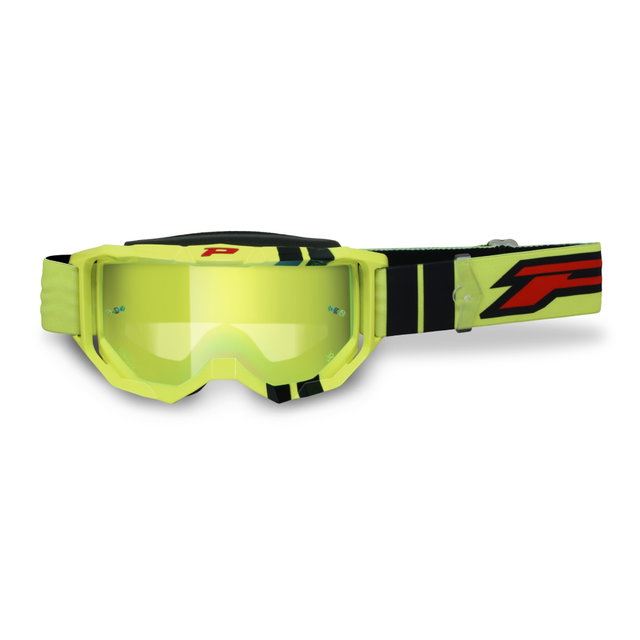 Masque Pro Grip Vision Go - Jaune fluo Noir écran miroir jaune fluo 3300-299-FL