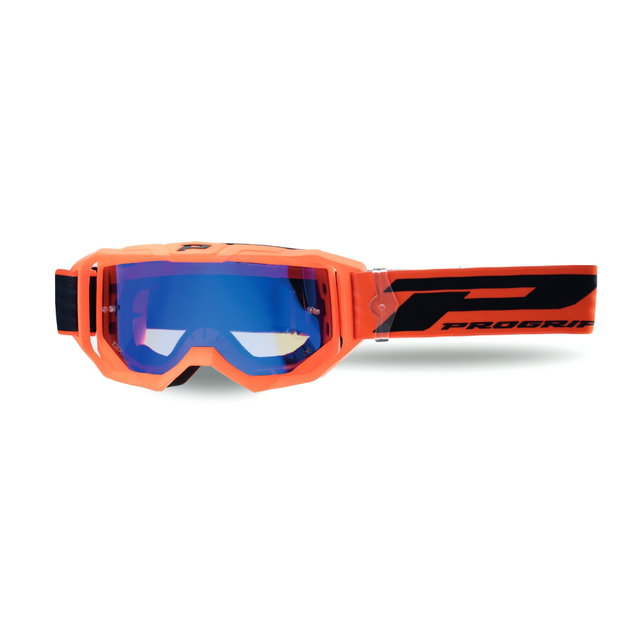 Masque Pro Grip Vision Go - Orange écran miroir bleu 3300-409-FL
