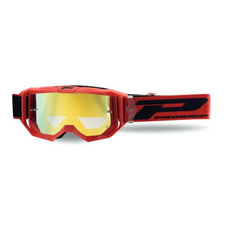 Masque Pro Grip Vision Go - Rouge écran miroir jaune