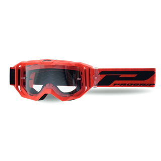 Masque Pro Grip Vision Go - Rouge écran transparent