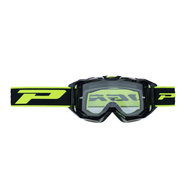 Masque Pro Grip Vista - Noir Jaune fluo écran transparent 3303-102-TR