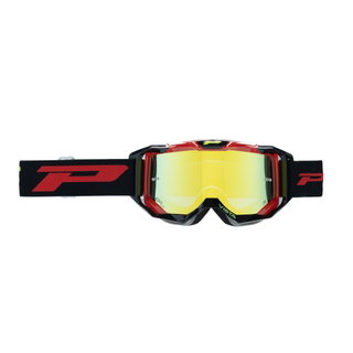 Masque Pro Grip Vista - Noir Rouge écran miroir jaune