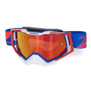 Masque Pro Grip Rapid - Bleu Rouge Blanc écran miroir rouge