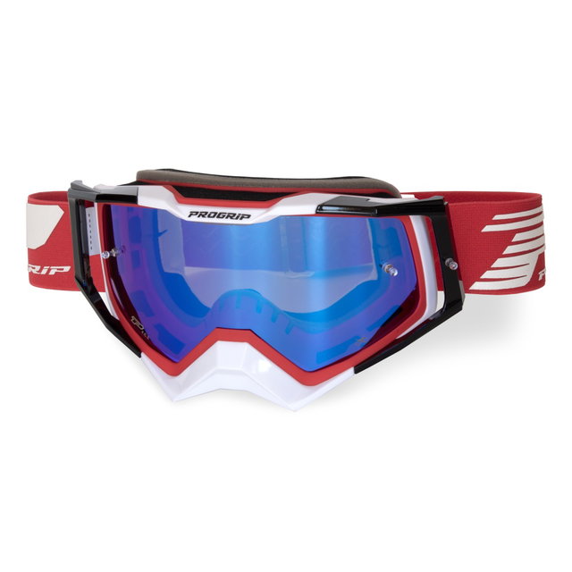 Masque Pro Grip Rapid - Rouge Blanc Noir écran miroir bleu 3309-161-FL