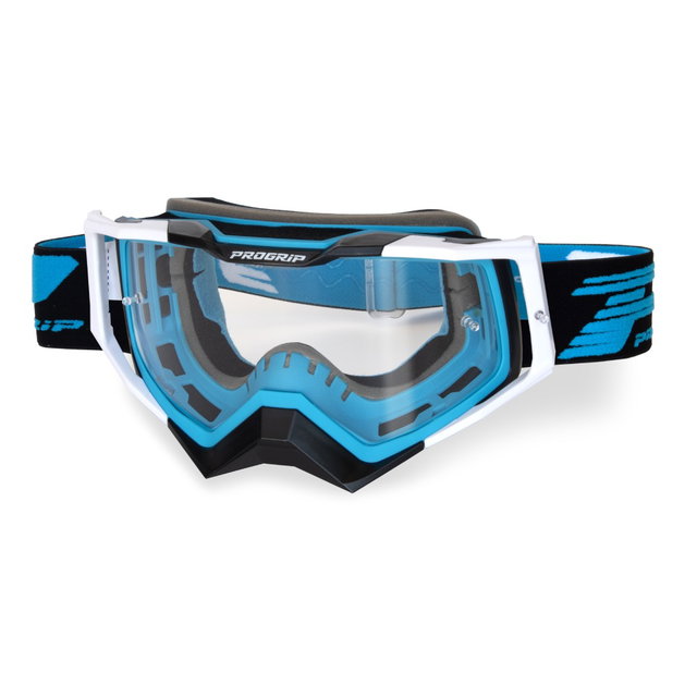 Masque Pro Grip Rapid - Bleu clair Noir Blanc écran transparent 3309-379-TR