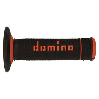 Paire de poignées Domino A020 - noir orange