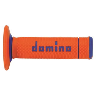 Paire de poignées Domino A190 X-Treme - orange bleu