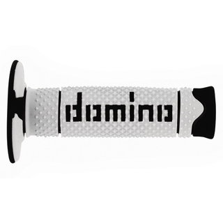 Paire de poignées Domino A260 - blanc noir