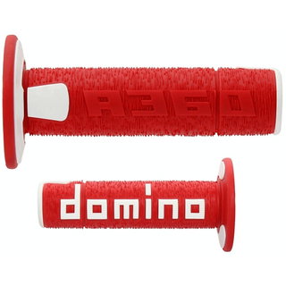 Paire de poignées Domino A360 - rouge blanc