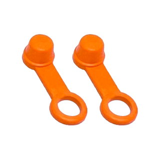 Paire de bouchons de liquide de frein orange Paire de bouchons de liquide de frein orange