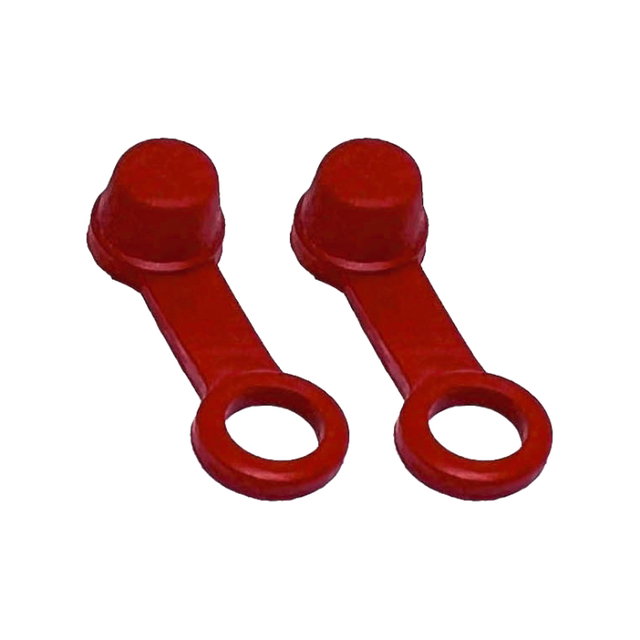 Paire de bouchons de liquide de frein rouges BFC.R