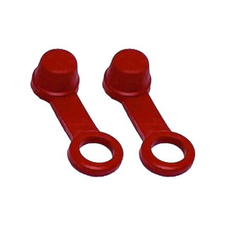 Paire de bouchons de liquide de frein rouges Paire de bouchons de liquide de frein rouges
