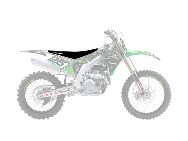 Housse de selle Blackbird Kawasaki KX 250 F (21-25) pyramid noir BL-1433G