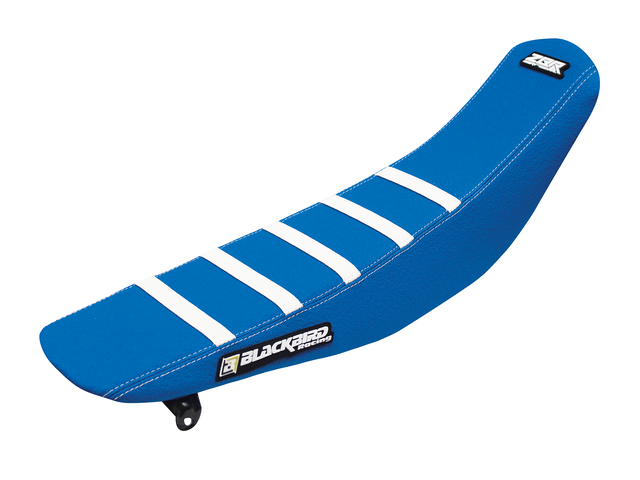 Housse de selle Blackbird TM EN/MX 450 F (15-21) zebra azzurro e blanc BL-1805Z