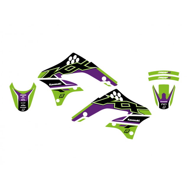 Kit de graphismes Kawasaki KX 450 F (06-08) Dream 5 BL-2415AB