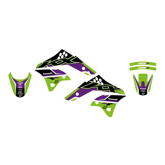 Kit de graphismes Kawasaki KX 250 F (06-08) Dream 5 BL-2416AB