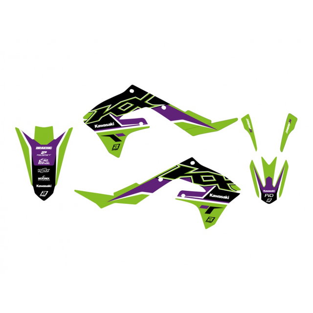 Kit de graphismes Kawasaki KX 450 F (19-23) Dream 5 BL-2425AB