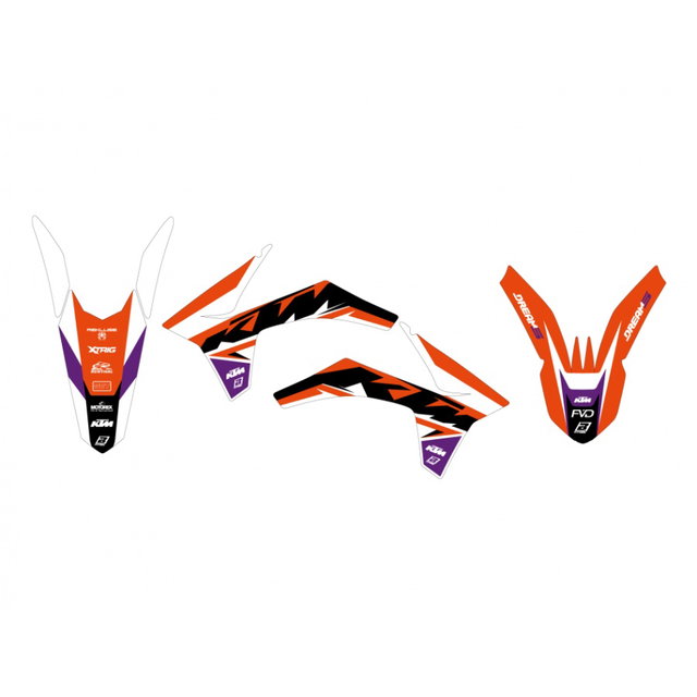 Kit de graphismes KTM 125 EXC (12-13) Dream 5 BL-2537AB