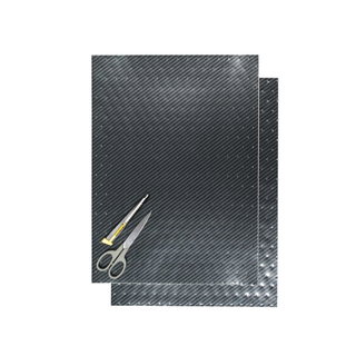 Feuilles adhésives Crystall effet carbone avec trous