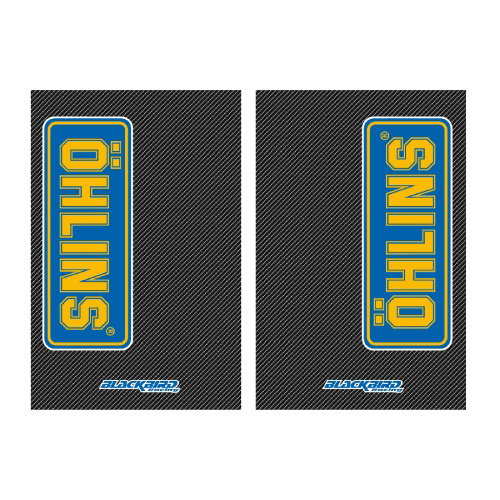 Kit autocollants fourreaux Öhlins fond carbone BL-5015O