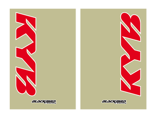 Kit autocollants fourreaux Kayaba fond transparent