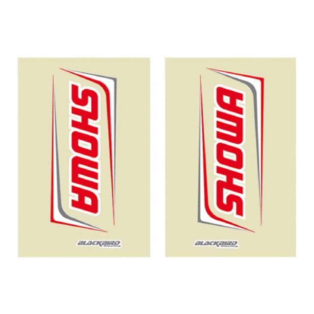 Kit autocollants fourreaux Showa 2017 fond transparent BL-5045S1
