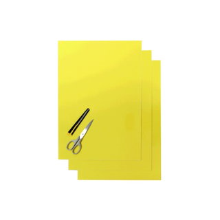 Feuilles adhésives Crystall jaunes