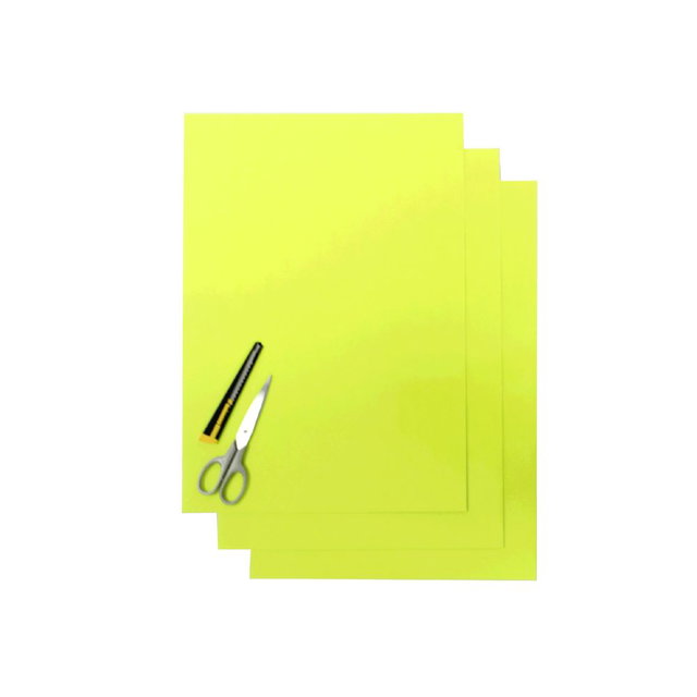 Feuilles adhésives Crystall jaune fluo BL-5051/50
