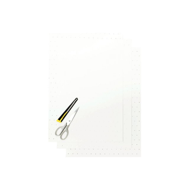 Feuilles adhésives Crystall blancs avec trous BL-5052/10