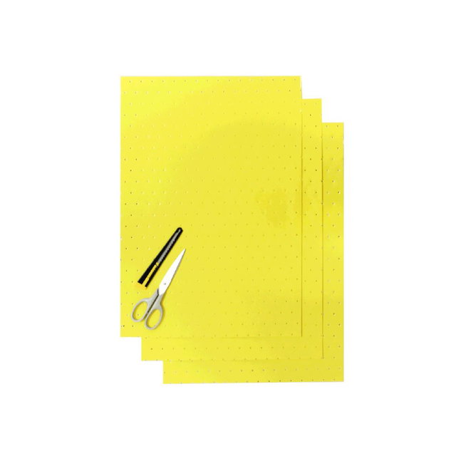 Feuilles adhésives Crystall jaunes avec trous BL-5052/40