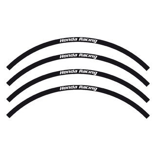 Kit autocollants roue Honda Racing noirs