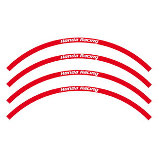 Kit autocollants roue Honda Racing rouges