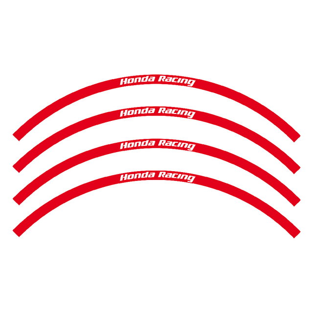 Kit autocollants roue Honda Racing rouges BL-5068R/60