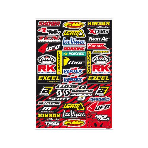 Kit autocollants logos sponsor - C BL-5076C