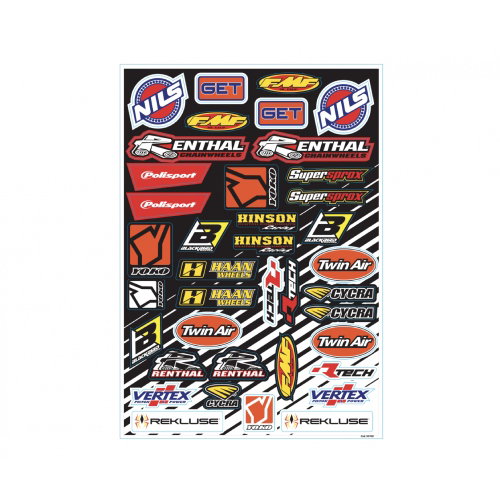 Kit autocollants logos sponsor - D BL-5076D