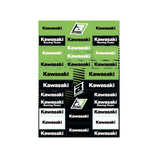Kit autocollants logos - Kawasaki