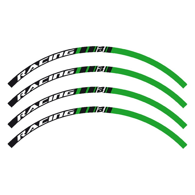 Kit autocollants roue Blackbird verts BL-5081/30