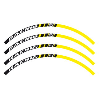 Kit autocollants roue Blackbird jaunes