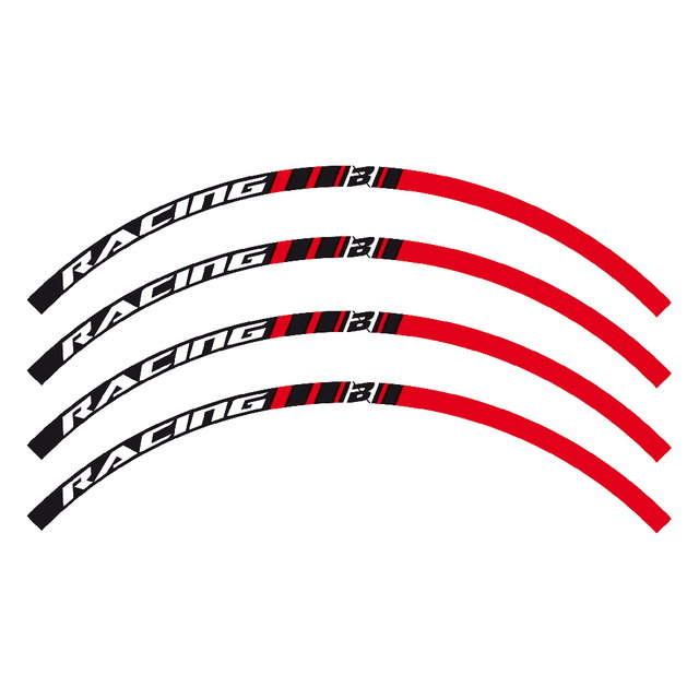 Kit autocollants roue Blackbird rouges BL-5081/60