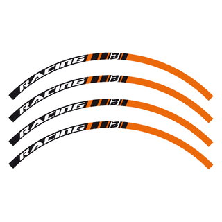 Kit autocollants roue Blackbird orange