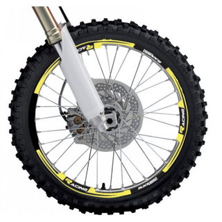 Kit autocollants roue Blackbird Wing jaune fluo