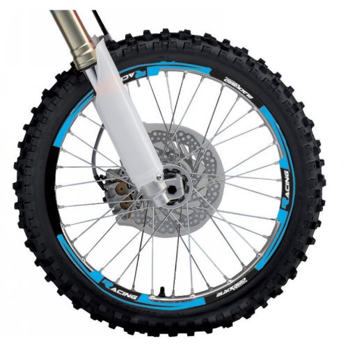 Kit autocollants roue Blackbird Wing bleu clair fluo BL-5088/70