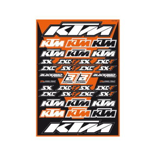 Kit autocollants Crystall universel Blackbird - KTM