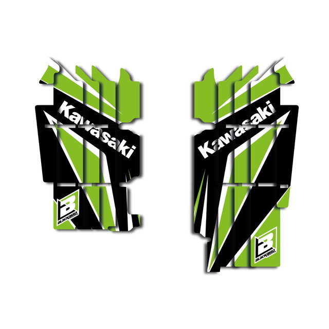 Autocollants de grille de radiateur Kawasaki KX 250 F (17-20) Dream 4 BL-A404N